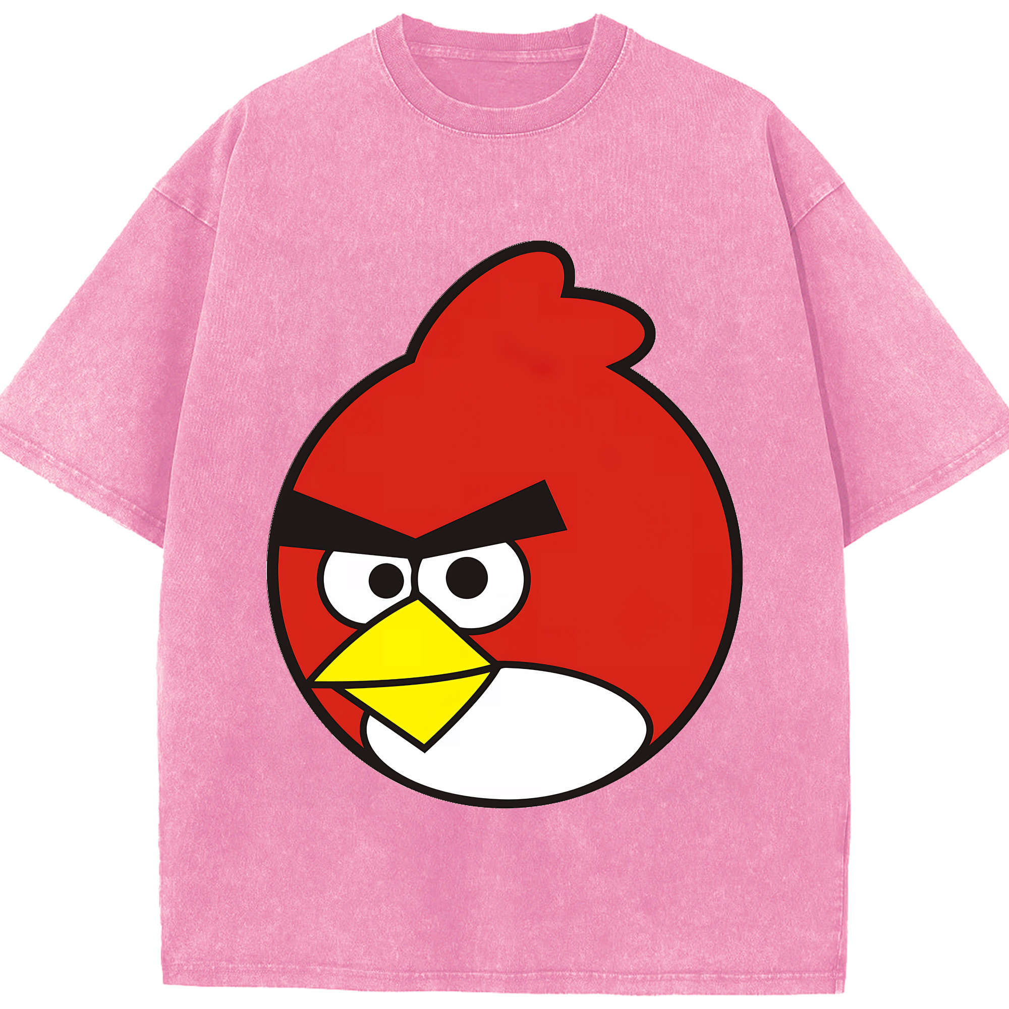 （画像用） Angry Birds アングリーバード 綿100% ヴィンテージ風 半袖Tシャツ（フロントプリント）